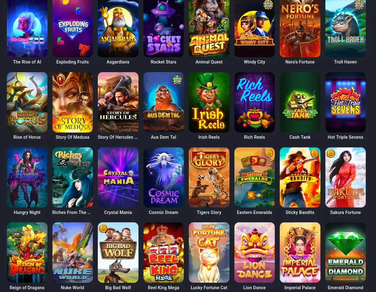 Grande Vegas mobile casino gameplay on smartphone screen